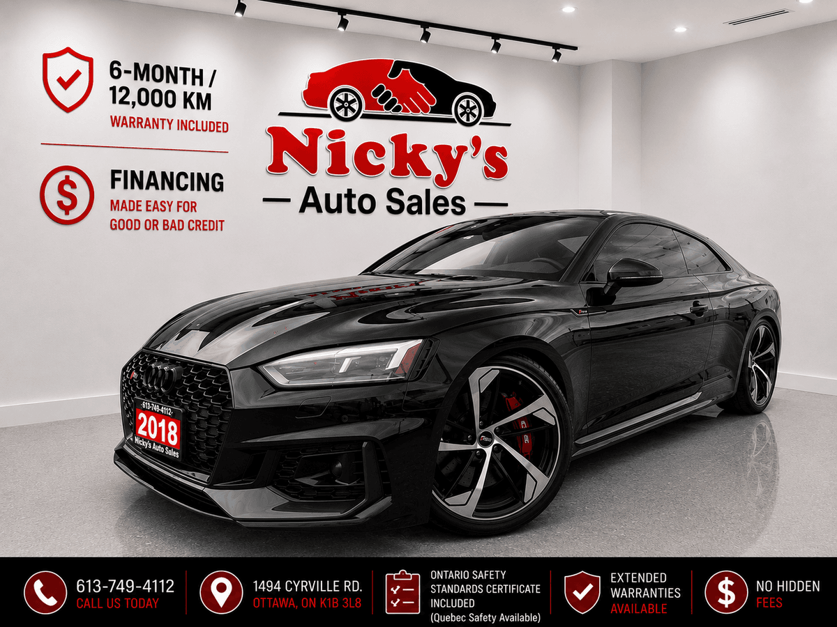 2018 2018 2018 Audi RS 5 QUATTRO AWD -GLASS ROOF -NAVI -R.CAM -RARE FIND! — photo 1