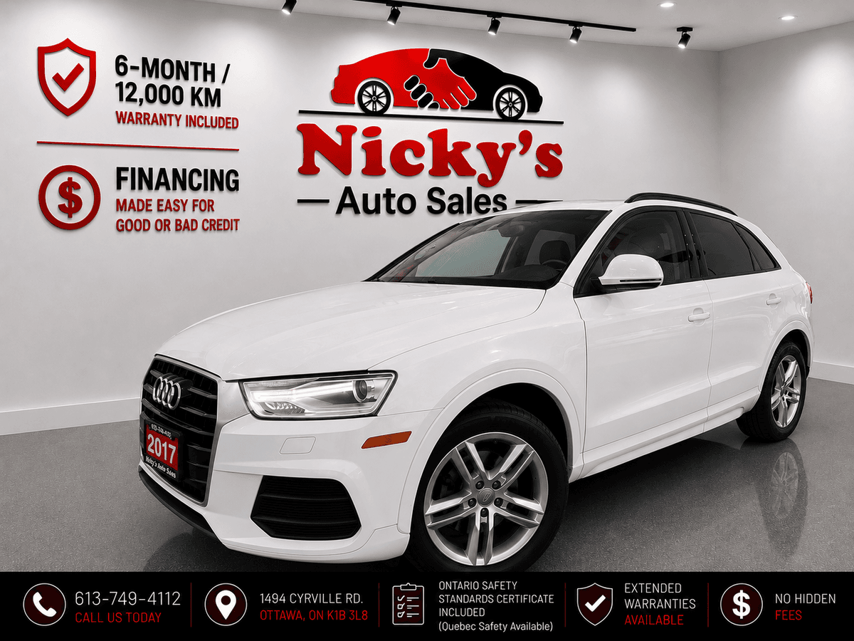 2017 2017 2017 Audi Q3 PROGRESSIV QUATTRO AWD - PANO ROOF - ALLOYS! — photo 1