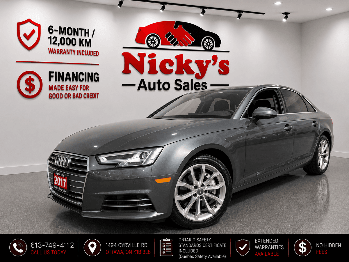 2017 2017 2017 Audi A4 PROGRESSIV QUATTRO AWD - NAVI - SUNROOF - R.CAM! — photo 1