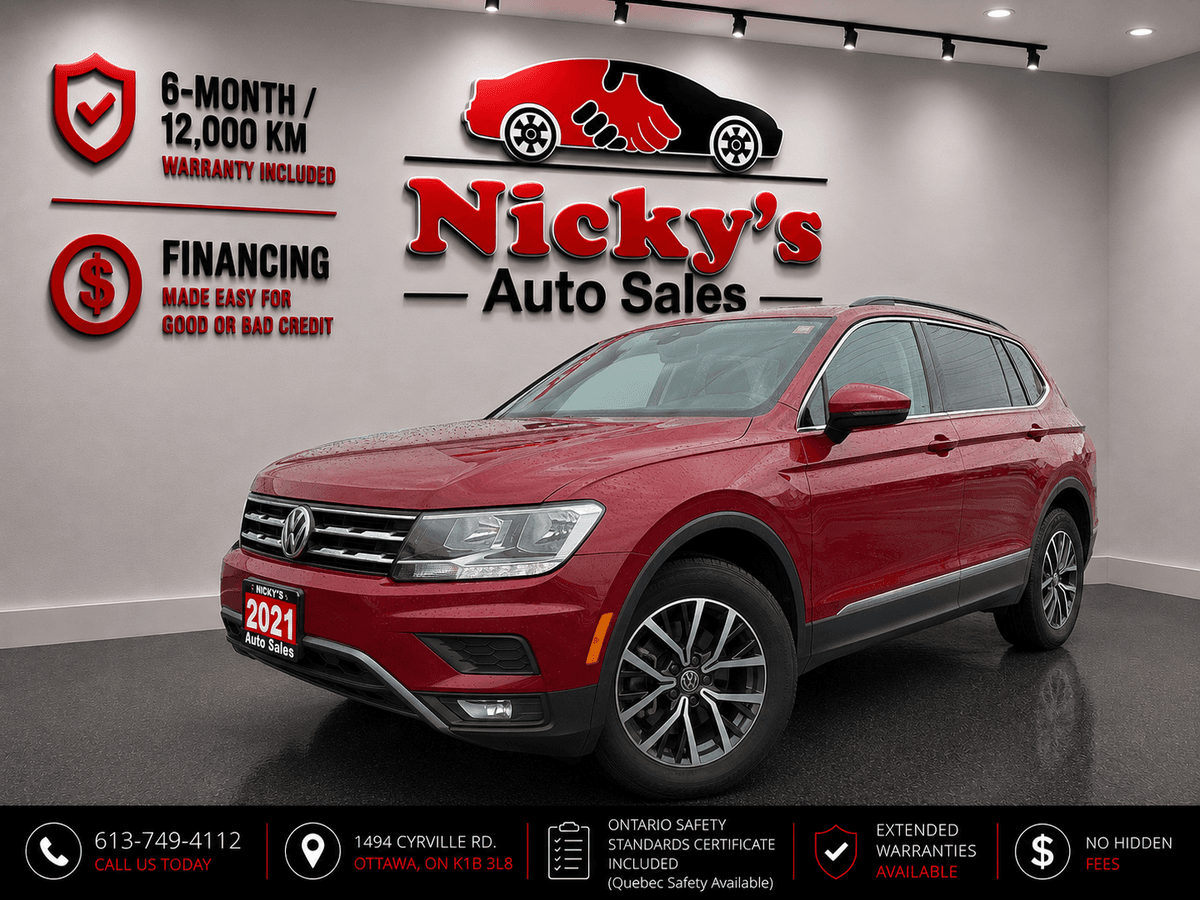2021 2021 2021 Volkswagen Tiguan COMFORTLINE 4MOTION AWD - NAVI - LEATHER - R.CAM! — photo 1