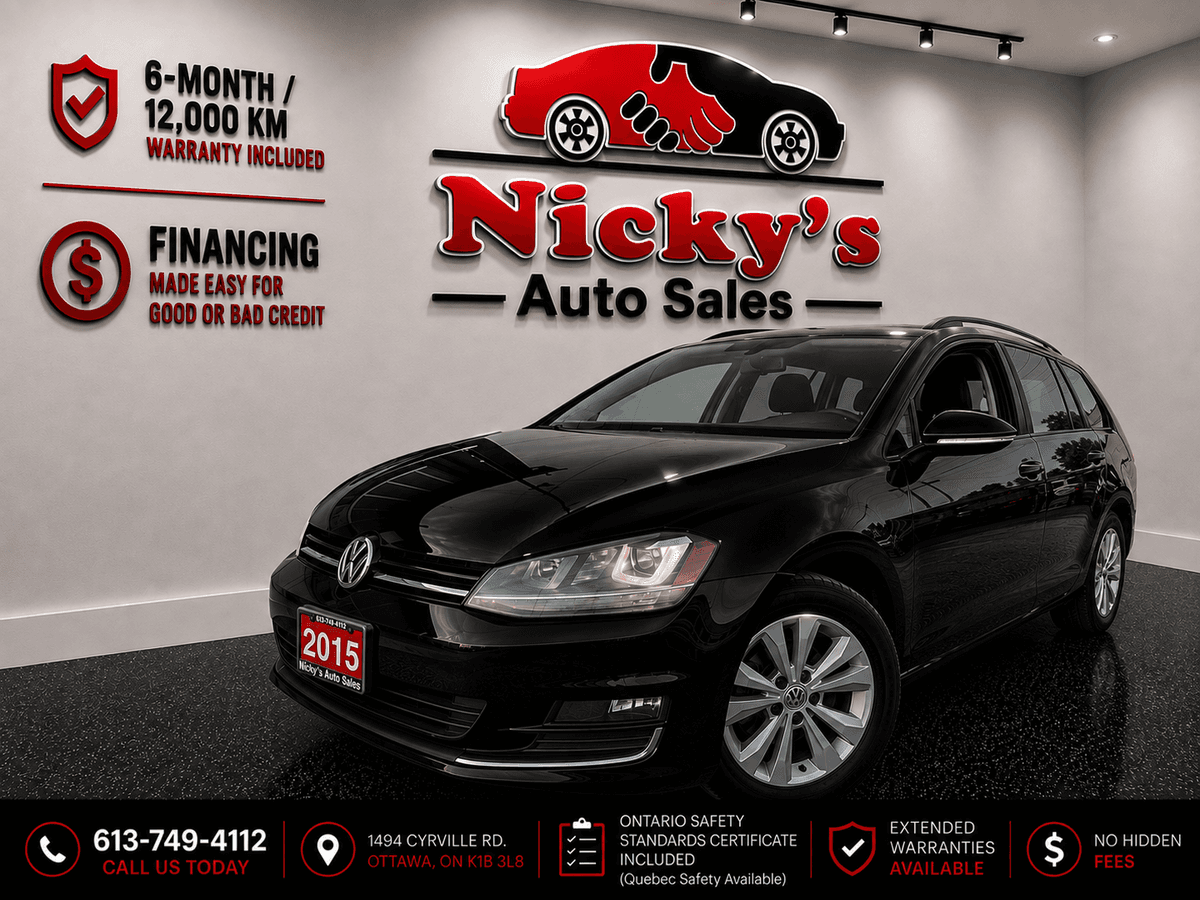 2015 2015 2015 Volkswagen Golf Sportwagen HIGHLINE - PANO ROOF - LEATHER - NAVI - R.CAMERA! — photo 1