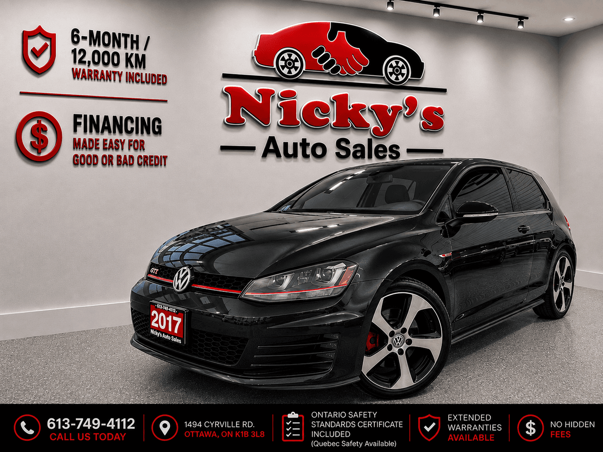 2017 2017 2017 Volkswagen Golf GTI AUTOBAHN 2DR - 6-SPEED MANUAL - LEATHER - SUNROOF — photo 1