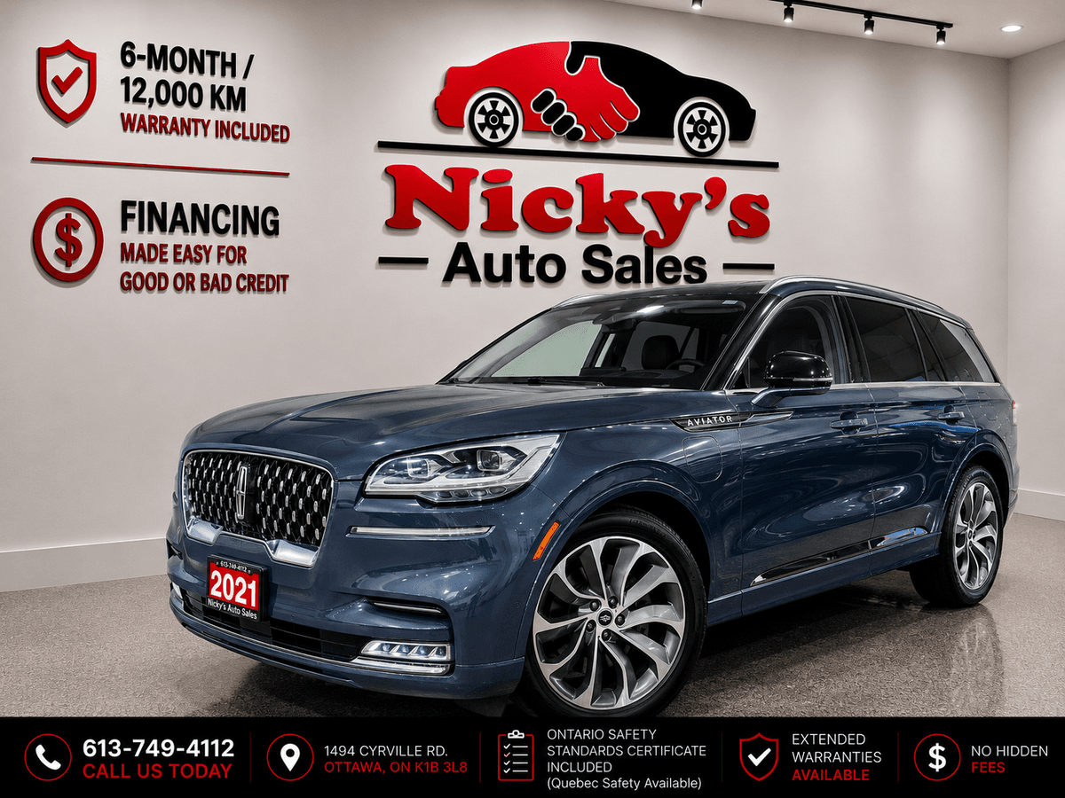 2021 2021 2021 Lincoln Aviator GRAND TOURING AWD - PLUG-IN HYBRID - NAVI - PANO! — photo 1