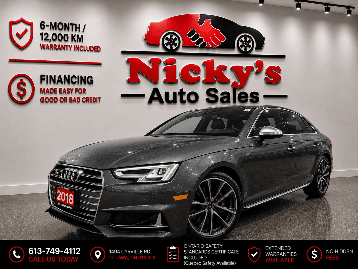 2018 2018 2018 Audi S4 TECHNIK PKG - AWD - NAVI - R.CAM! — photo 1