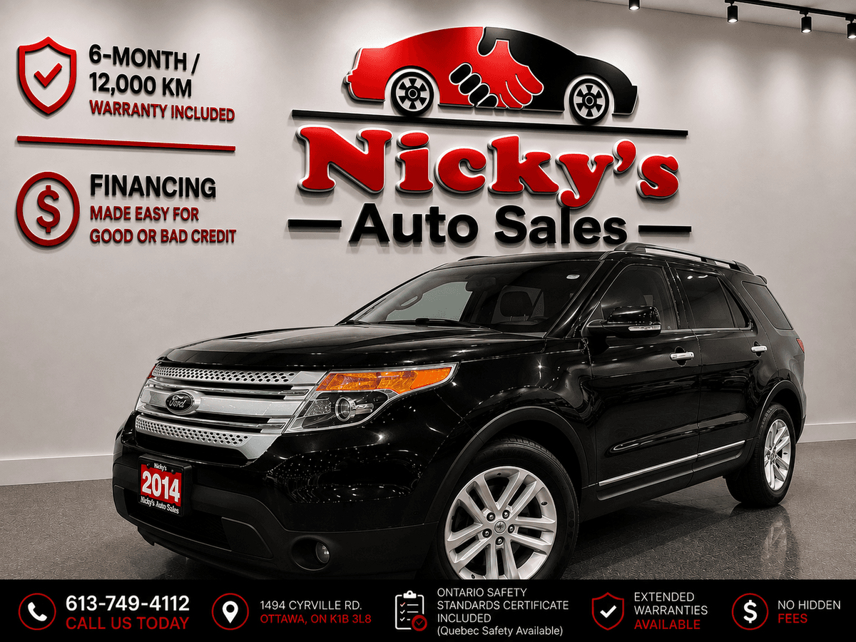 2014 2014 2014 Ford Explorer XLT 4WD - LEATHER - NAVI - R.CAM - 6 SEATER! — photo 1